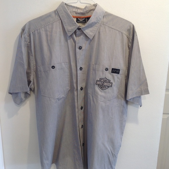 Harley Davidson button down shirt - Picture 1 of 3